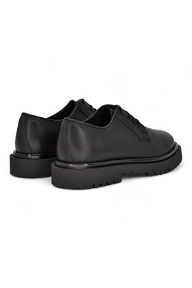 Scarpa lacci uomo in pelle colore nero. ANTICA CUOIERIA | 23076-NERO
